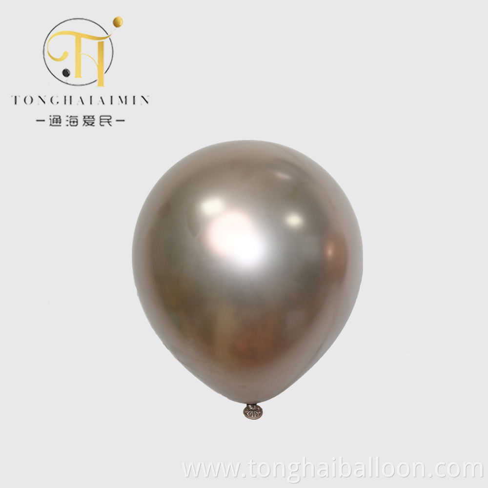 metallic latex balloons